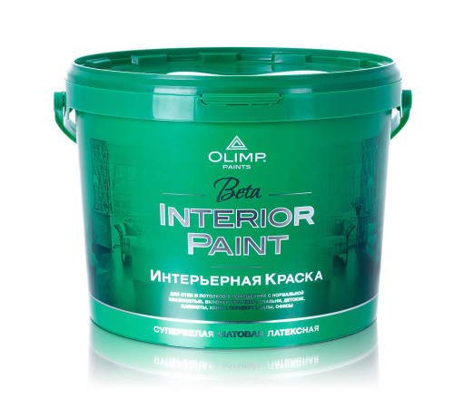 Краска латексная Краска латексная ОЛИМП Бета для стен и потолков 10л